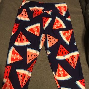 Lularoe watermelon leggings!